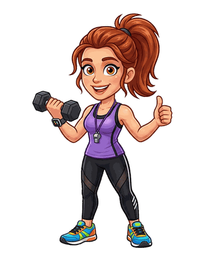 Blaze — mascot for personal training studio
