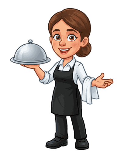 Gia — mascot for catering company