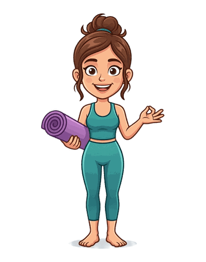 Luna — mascot for yoga studio