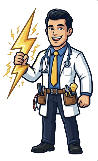 Dr. Volt — mascot for electrical company